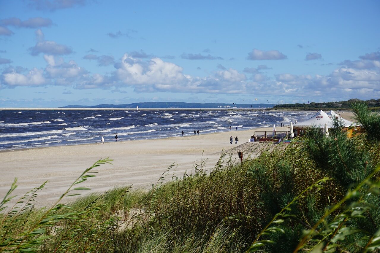 plaża, morze, Świnoujście