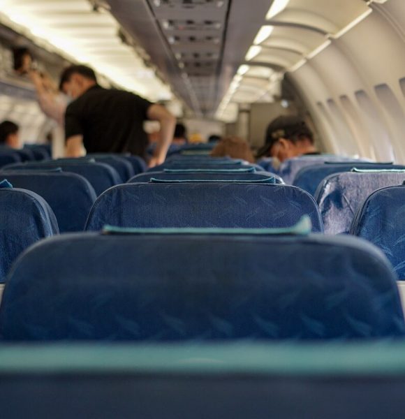 Linie lotnicze - wnętrze samolotu